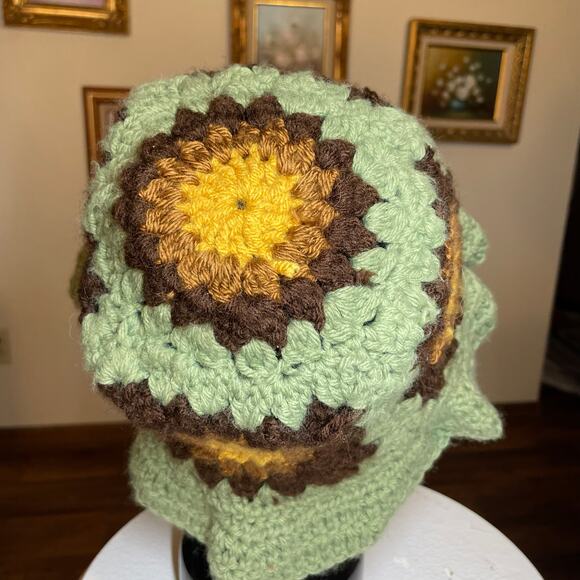Granny Square Sun Hat handmade Boho - Picture 12 of 16